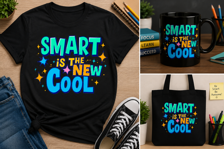 Smart Is the New Cool PNG, Back to School Design