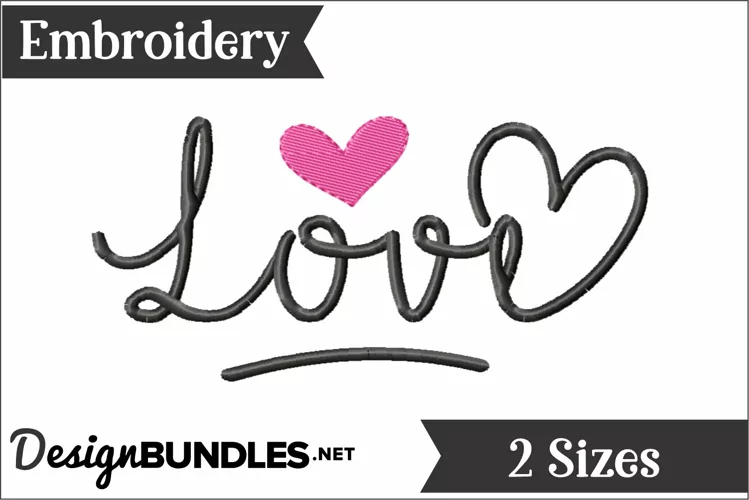 Love Embroidery design