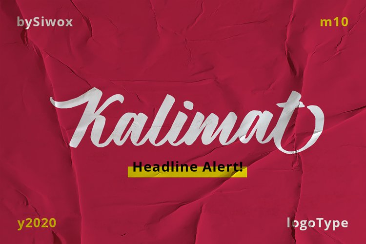 New!!! Kalimat - Logotype Font! example image 1