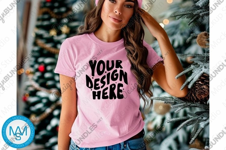 White Tshirt Mockup Image 21