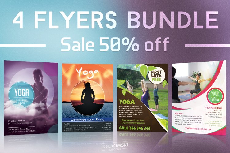 Yoga Flyers Bundle example image 1