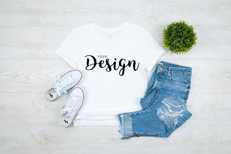 White Tshirt Mockup Image 18
