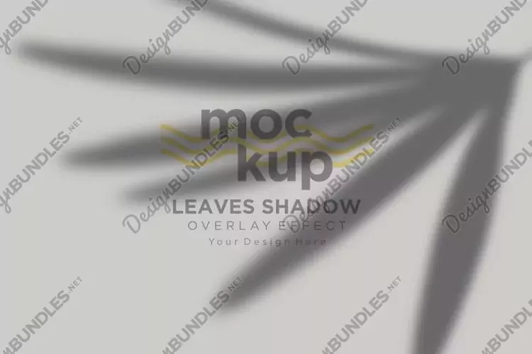 Leaves Shadow Overlay Effect Mockup