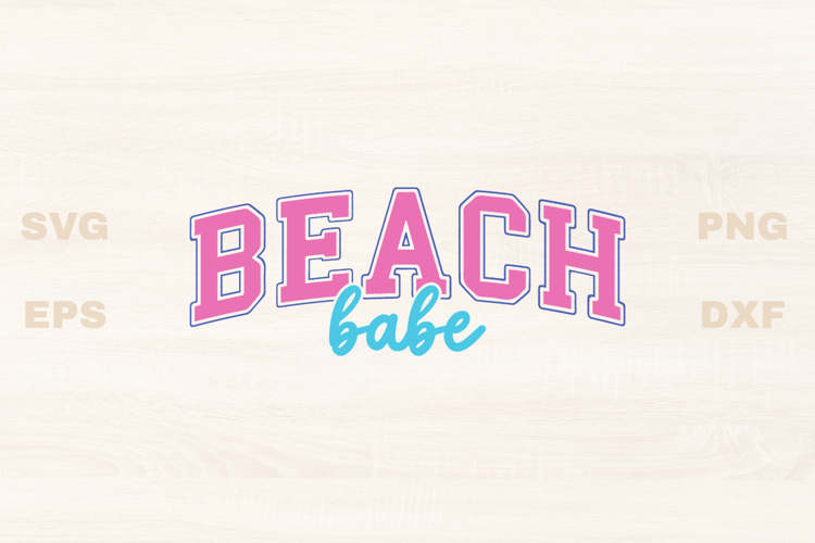 Beach babe Sports SVG