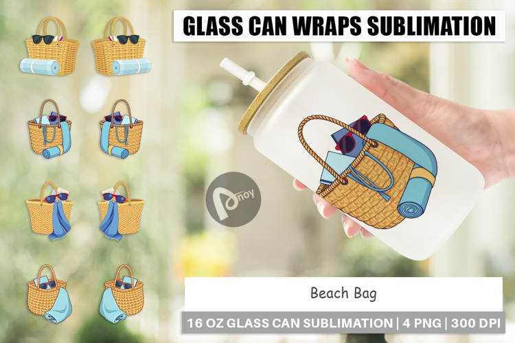 Glass Can Beach Bag