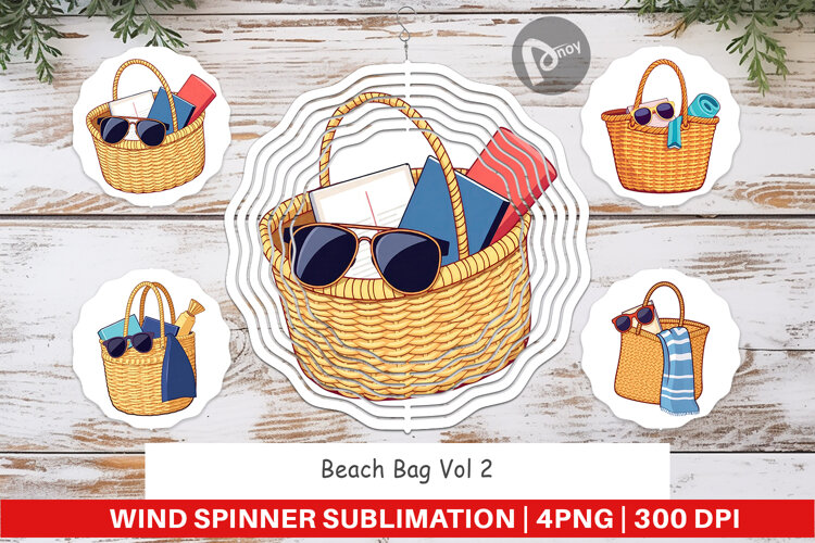 Wind Spinner Beach Bag example image 1