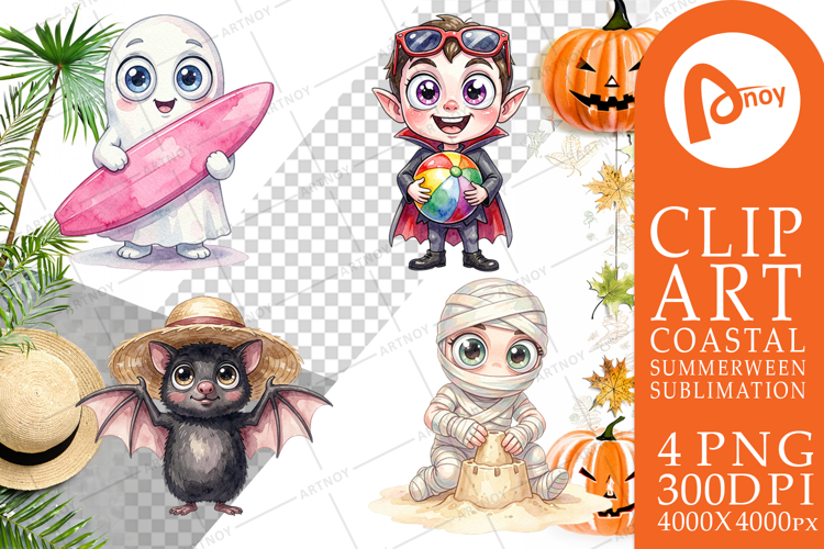 Beach Boo Bash Summerween Sublimation