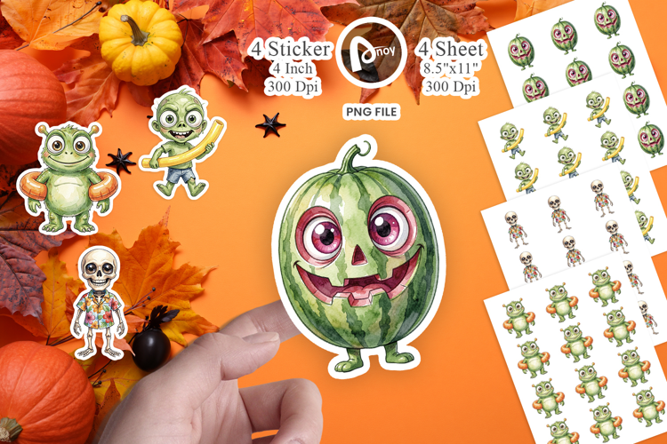 Beach Boo Bash Summerween Sticker