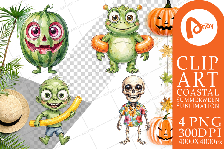 Beach Boo Bash Summerween Sublimation