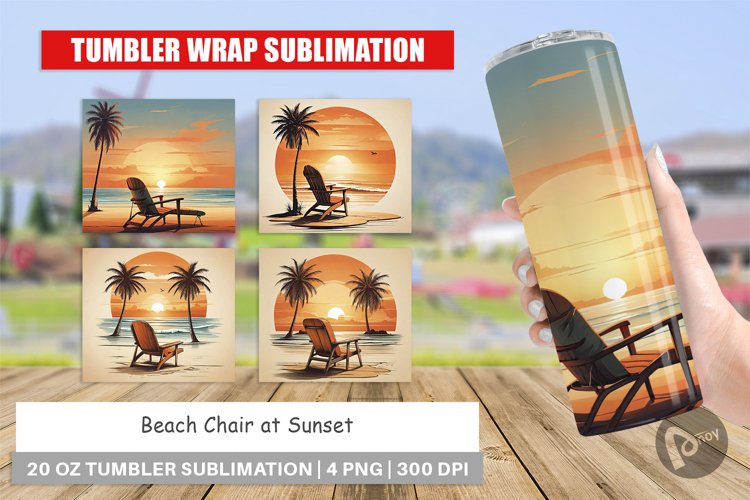 Tumbler Wrap Sunset Beach Chair