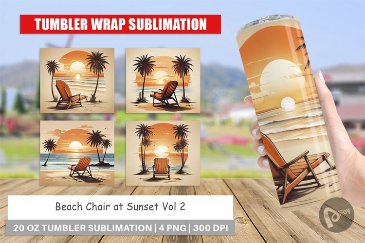 Tumbler Wrap Sunset Beach Chair
