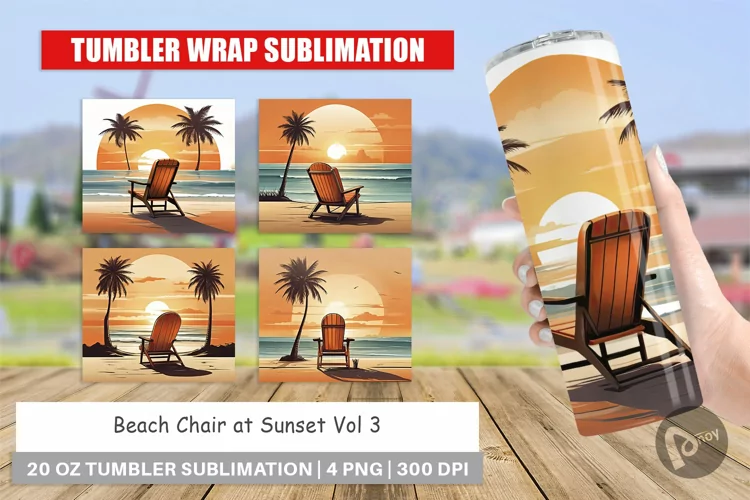 Tumbler Wrap Sunset Beach Chair