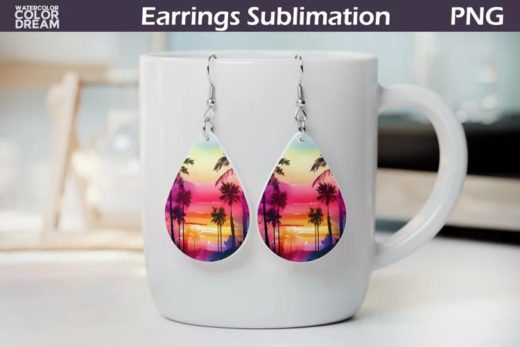 Teardrop Earrings | Tropical Beach Earrings