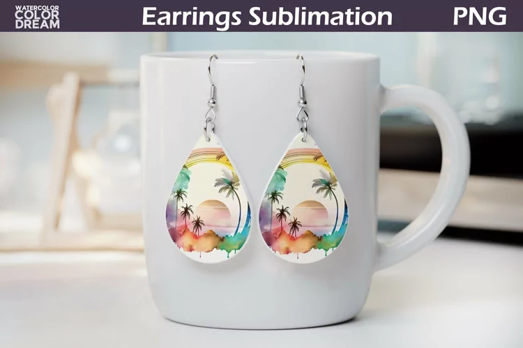 Teardrop Earrings | Tropical Beach Earrings