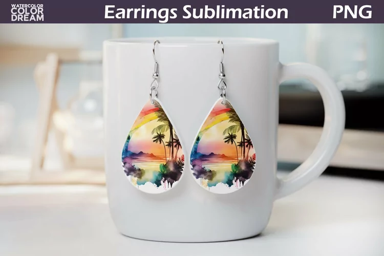 Teardrop Earrings | Tropical Beach Earrings