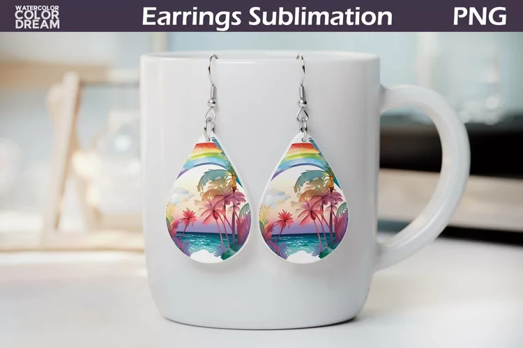 Teardrop Earrings | Tropical Beach Earrings