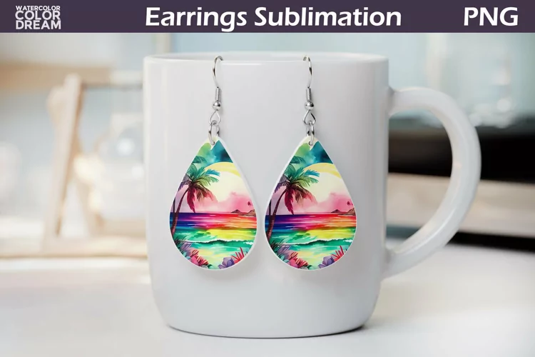 Teardrop Earrings | Tropical Beach Earrings