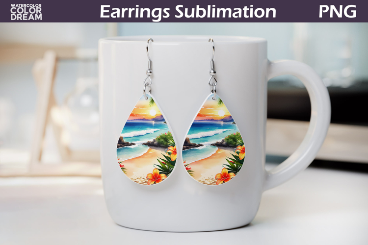Beach Teardrop Earrings | Ocean Earrings