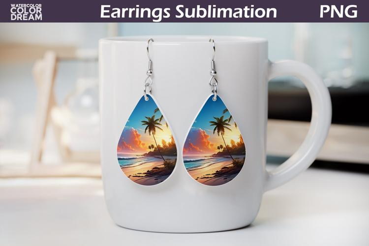 Beach Teardrop Earrings | Ocean Earrings