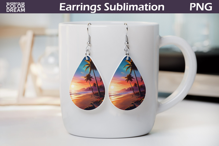 Beach Teardrop Earrings | Ocean Earrings