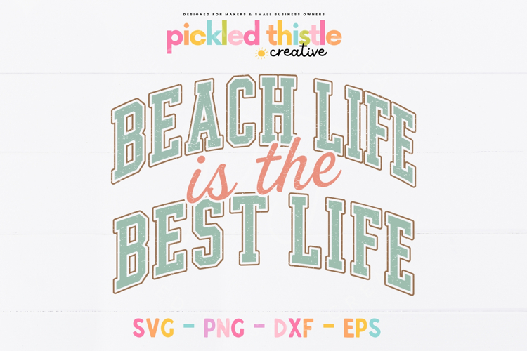 Beach Life is the Best Life SVG, Retro Coastal Shirt Design