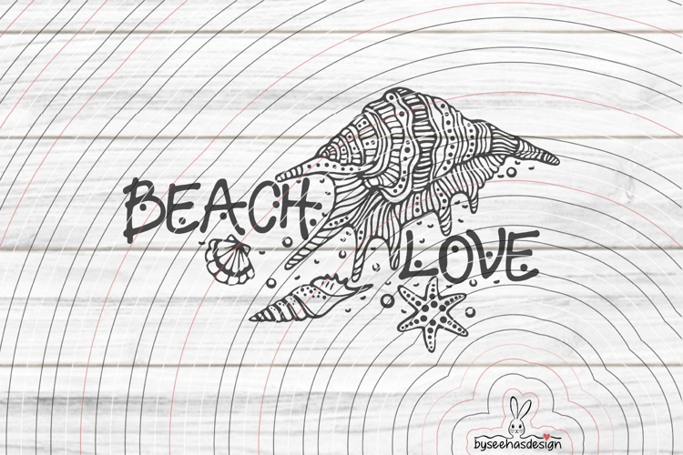 Beach Love Cutting file SVG DXF
