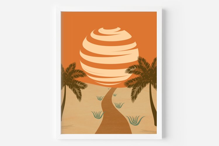 Beach wall art / Sunset wall art
