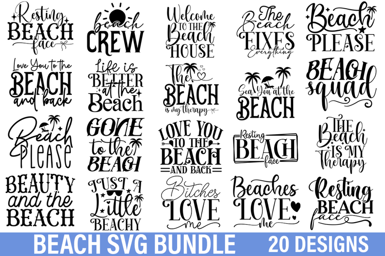 Beach SVG Bundle - Beach SVG Design , Beach Design