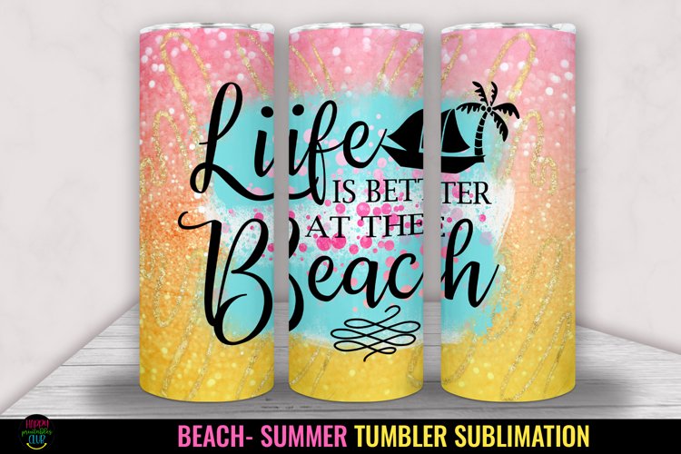 beach tumbler sublimation wrap- summer tumbler sublimation wrap- beach tumbler png- summer tumbler png