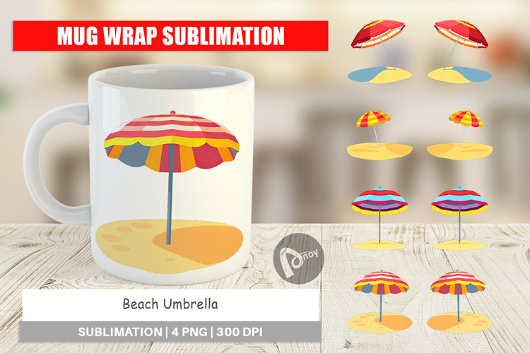 Beach Umbrella Clipart Image 14