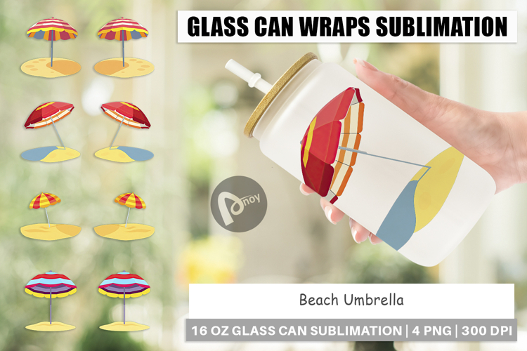 Beach Umbrella Clipart Image 20