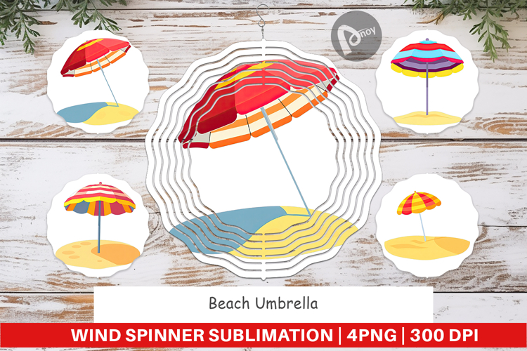 Beach Umbrella Clipart Image 8