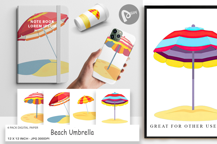 Beach Scrapbook Paper