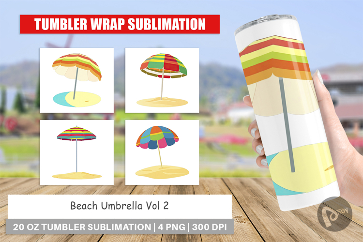 Beach Umbrella Clipart Image 9