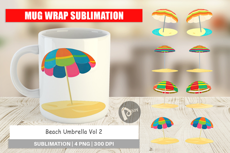 Beach Umbrella Clipart Image 13