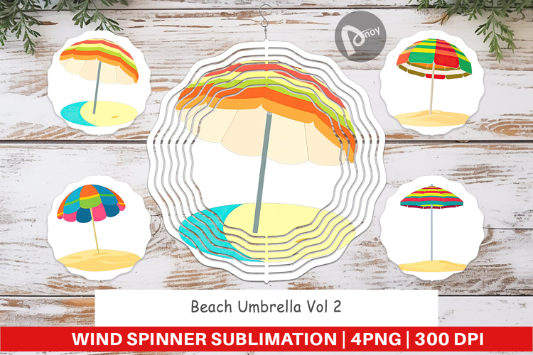 Beach Umbrella Clipart Image 7