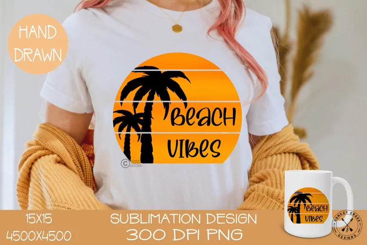 Summer Sublimation Design|Beach Vibes PNG