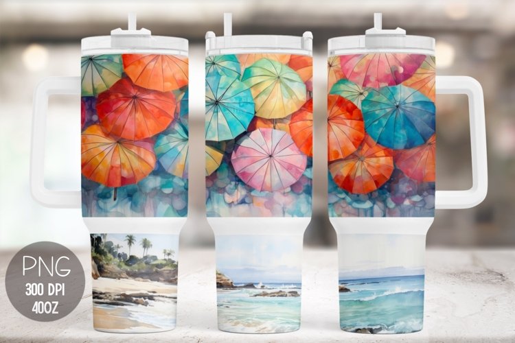 Beach Umbrella Clipart Image 6
