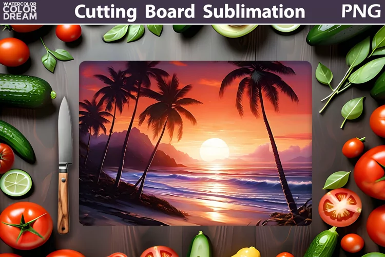 Beach Cutting Board | Kitchen Cutting Board