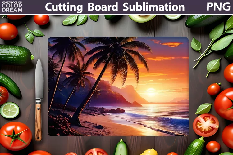 Beach Cutting Board | Kitchen Cutting Board