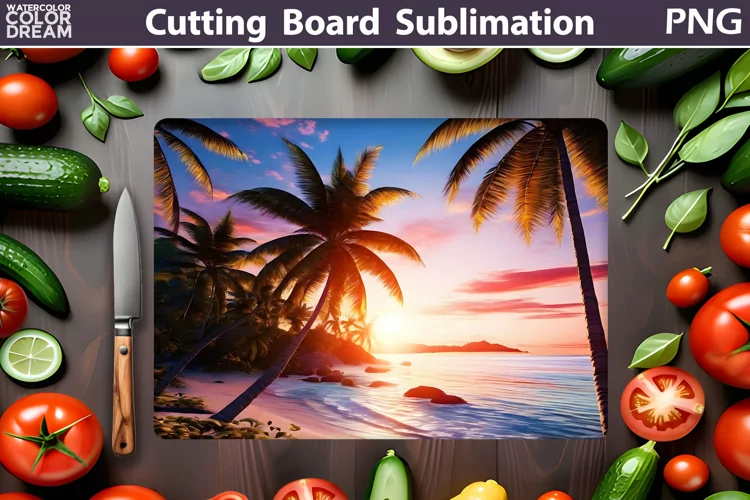 Beach Cutting Board | Kitchen Cutting Board