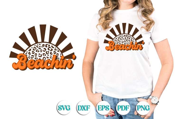 Beachin' Retro Summer SVG example image 1