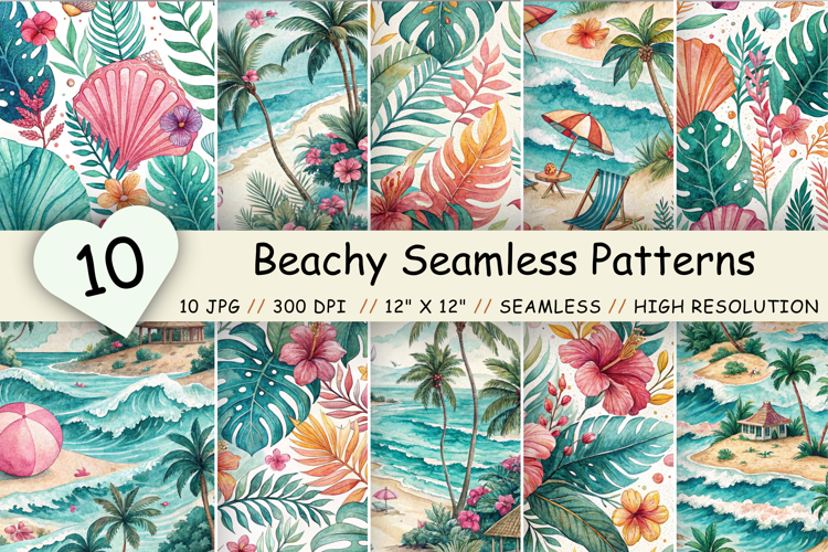 Beach Scrapbook Paper