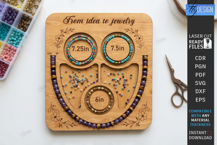 Bead Trays   Bracelet Board Laser | DIY Jewelry Tool | Craft