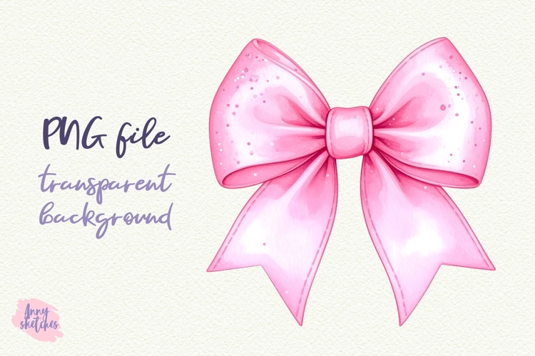 Pink Bow PNG Baby Ballet Coquette Clipart