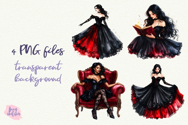 Gothic Girl PNG Gothic Smut Dark Romance Clipart