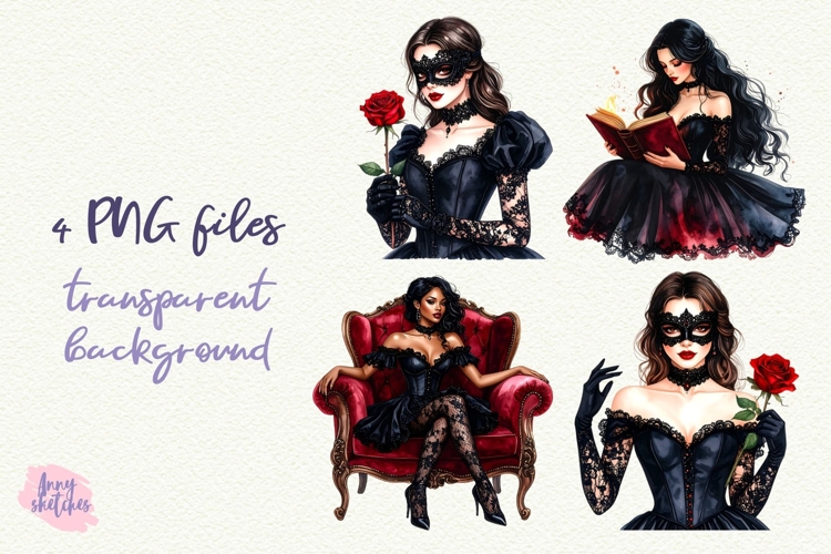 Gothic Girl PNG Gothic Smut Dark Romance Clipart