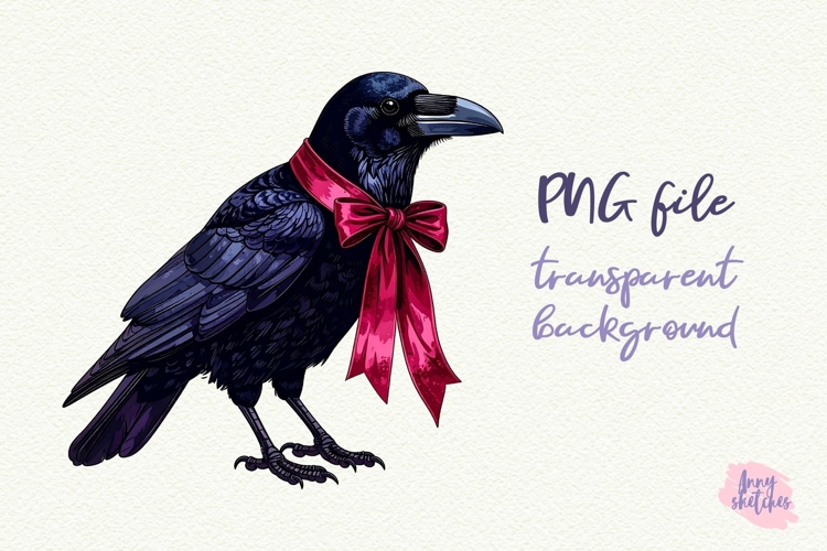 Raven PNG Craw Gothic Smut Dark Romance Clipart