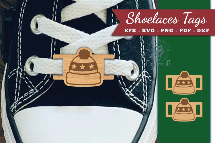 Beanie Shoelaces Tags Laser Cut SVG