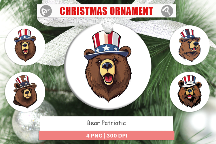 Ornament Bear Patriotic